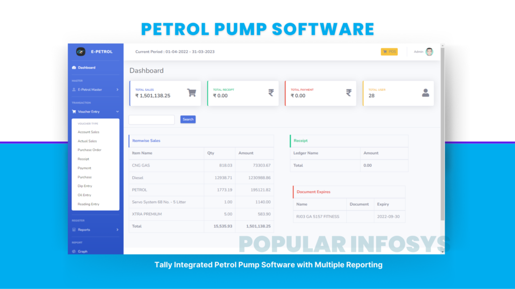 E-Petrol (Petrol Pump Software)