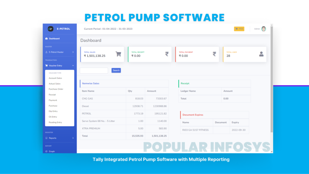 Petrol pump Software