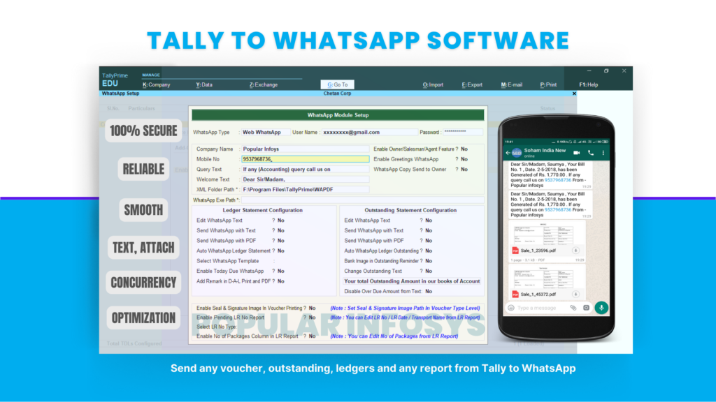 Tally to WhatsApp Software