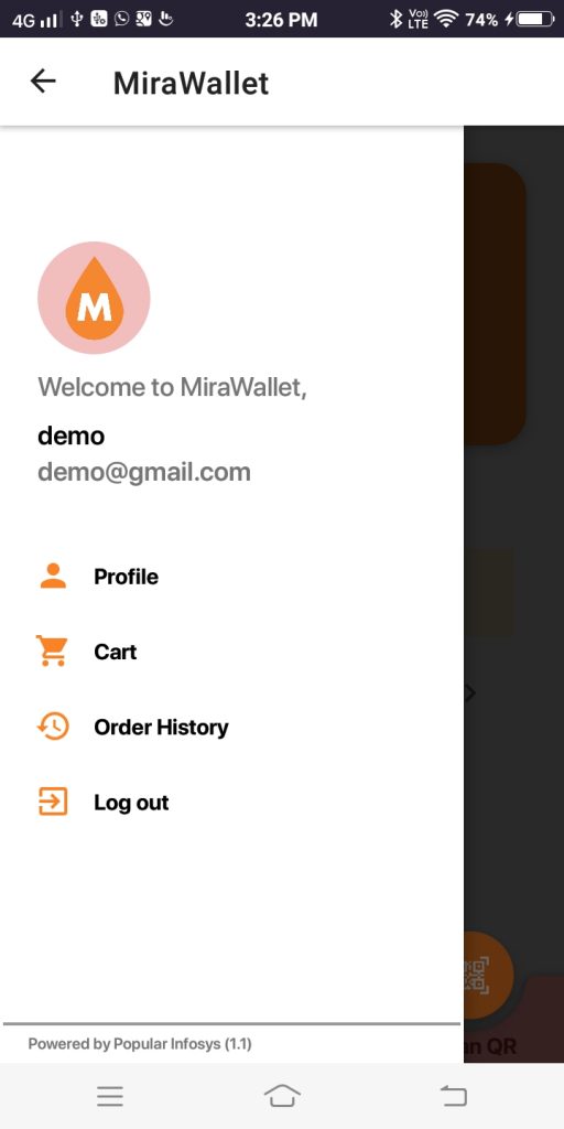 Welcome to Wallet Page
