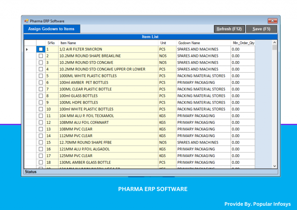 godown-assign-to-items-in-pharma-software