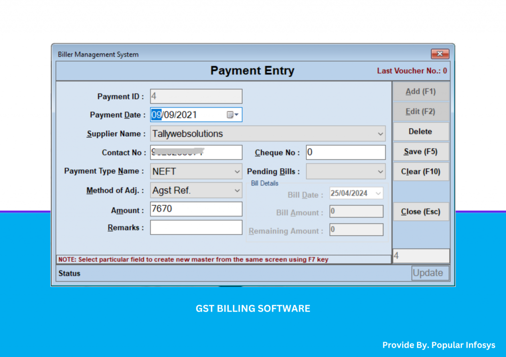 Payment Entry
