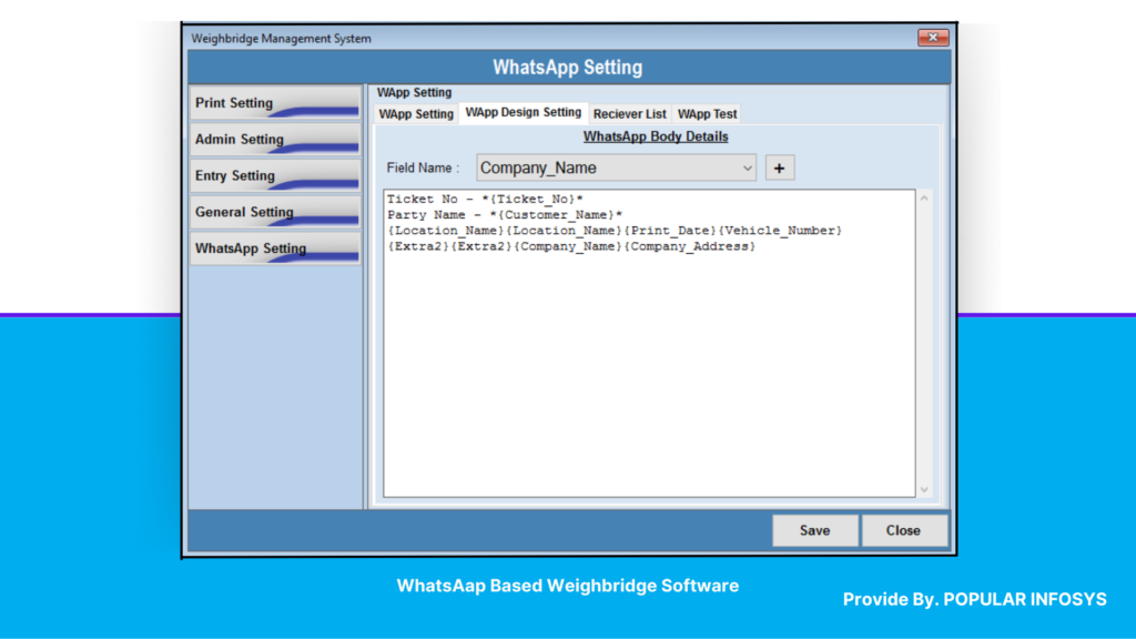 WhatsApp Based Weighbridge Software