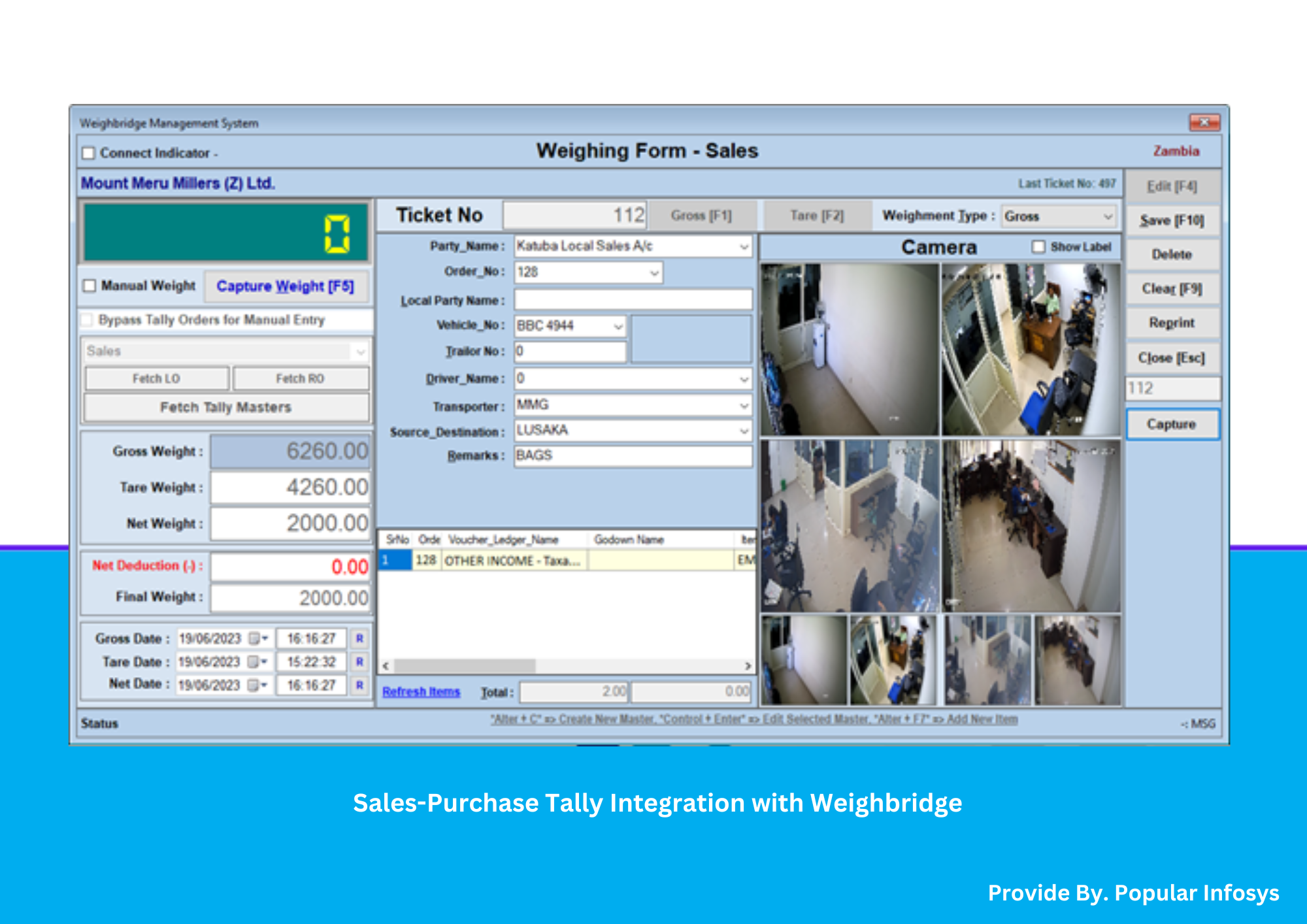 Sales Purchase Tally Integration with Weighbridge Companies in Ahmedabad