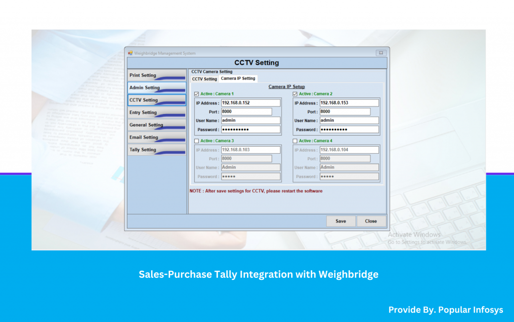 Integration with Weighbridge Software Company